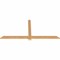 Ekena Millwork Eugene Smooth Timber Gable Bracket, Western Red Cedar, 72"W x 33"H x 1 1/2"D x 3 1/2"F, 11/12 Pitch GBW072X33X0204EUG00SWR - alternate 5